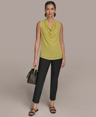 売れ筋商品|||ダナ キャラン ニューヨーク カットソー トップス レディース Women's Sleeveless Printed Blouse Sand Combo Donna Karan New York Women's Textured Knit Sleeveless Top