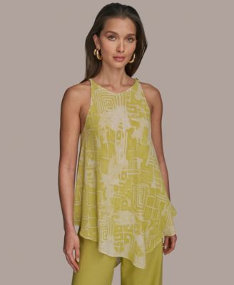 Donna Karan New York - Women's Printed Sleeveless Blouse