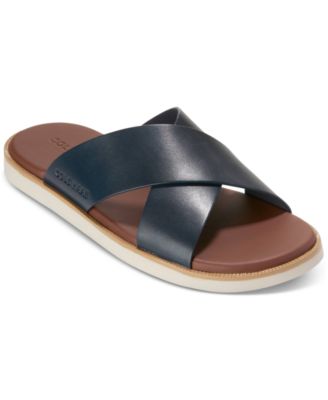 Cole Haan - Men's Nantucket Cross Strap Slip-On Slide Sandals
