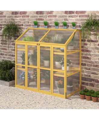 Wooden Garden Greenhouse: Polycarbonate Shed for Plant Protection