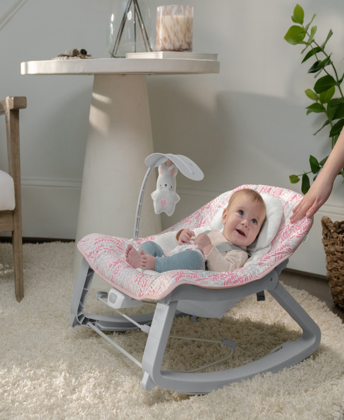 Ingenuity Keep Cozy 3-in-1 Grow With Me Bounce Rock Seat