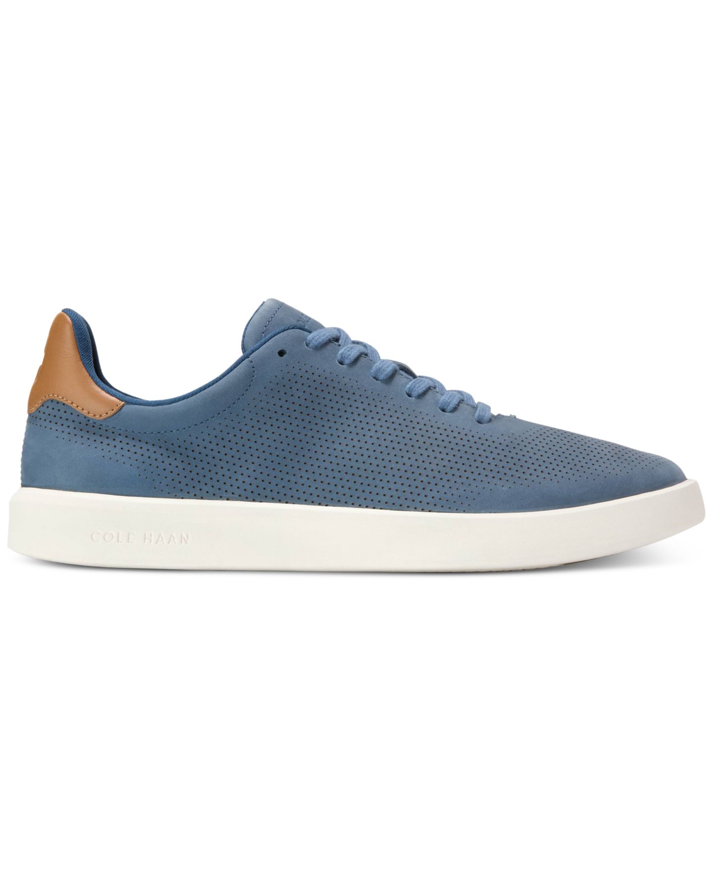 Мужские кроссовки Cole Haan Grand Crosscourt Daily Laser, цвет: Синий нубуковый — фото 2