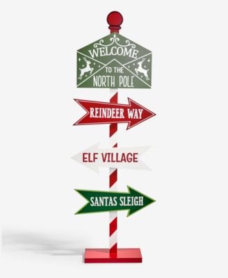 Holiday Lane - Heritage North Pole Sign Post