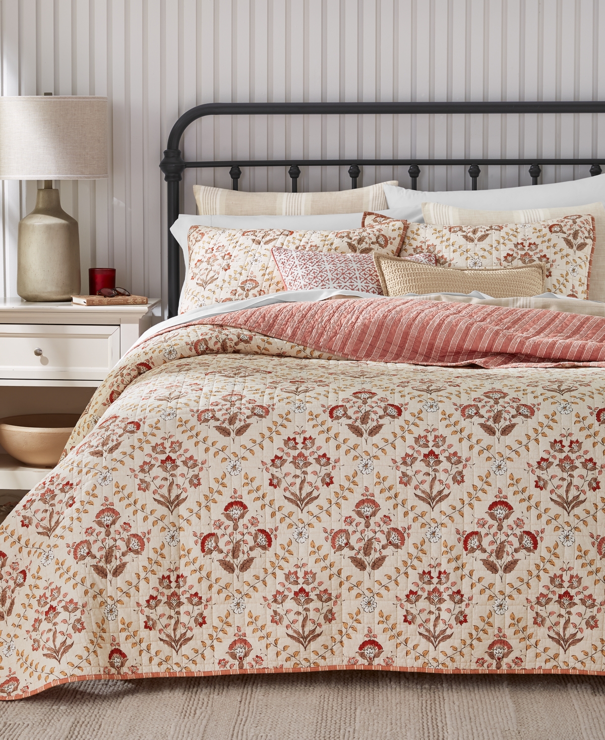 Macy's Charter Club Amelia 3-pc. Quilt Set, King, Exclusively At  In Orange