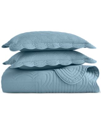 Bailey Scallop 3-Pc. Quilt Set, Full/Queen, Macy's Exclusive
