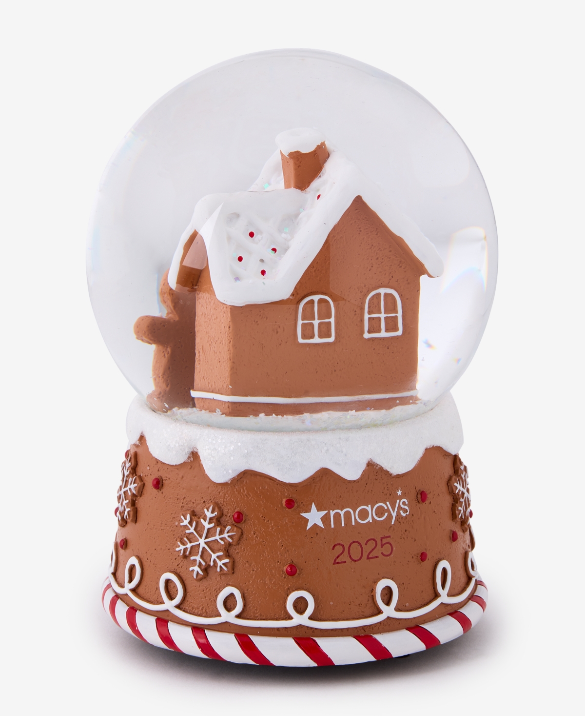 Holiday Lane Heritage Gingerbread House Musical Snow Globe, Macy's Exclusive In Brown