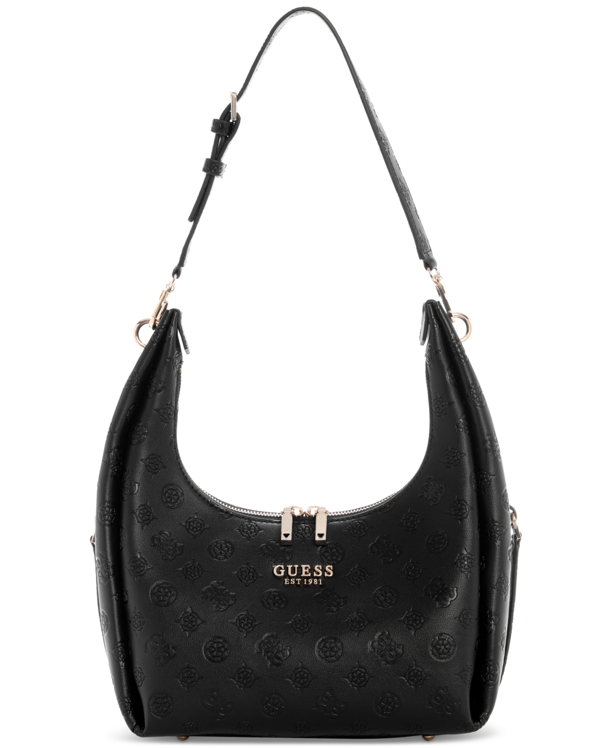 GUESS PHOEBE LOGO HOBO SHOULDER BAG 