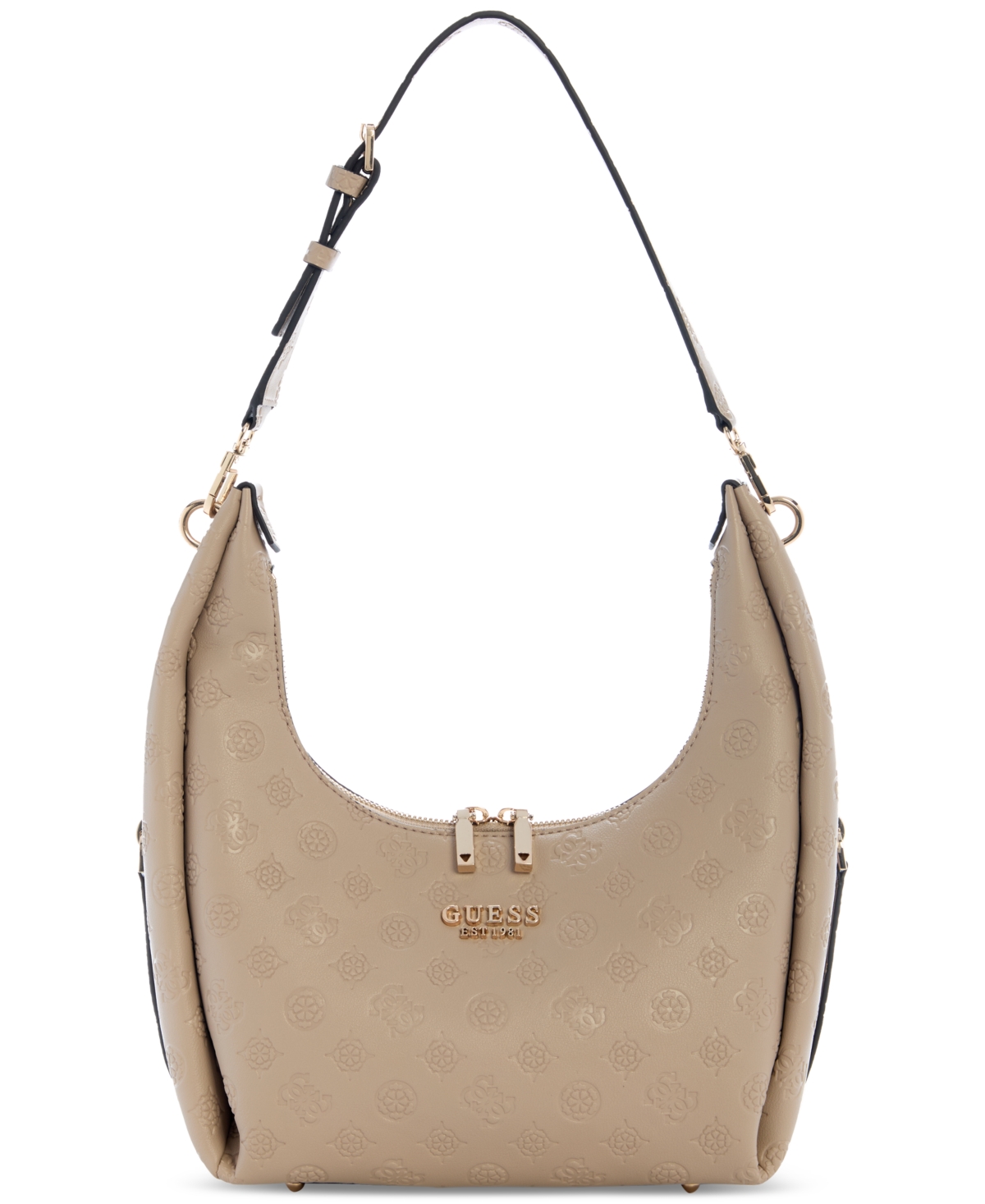 GUESS PHOEBE LOGO HOBO SHOULDER BAG 