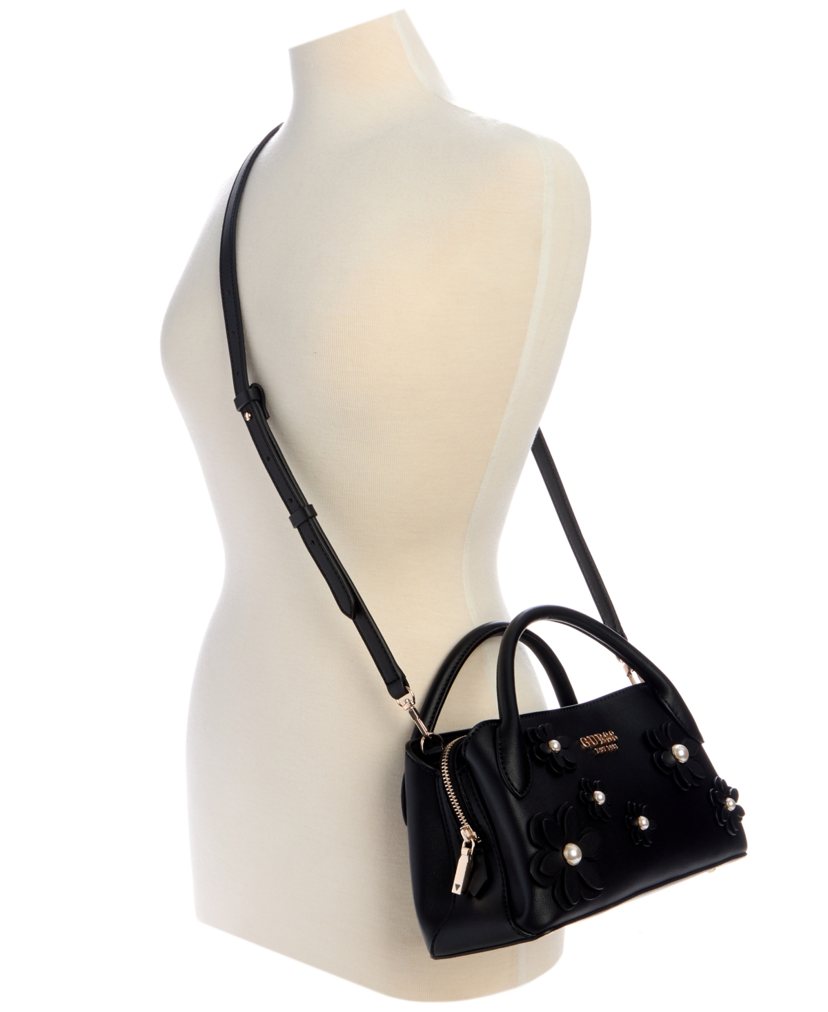 GUESS ZARIA SMALL GIRLFRIEND SATCHEL BAG 