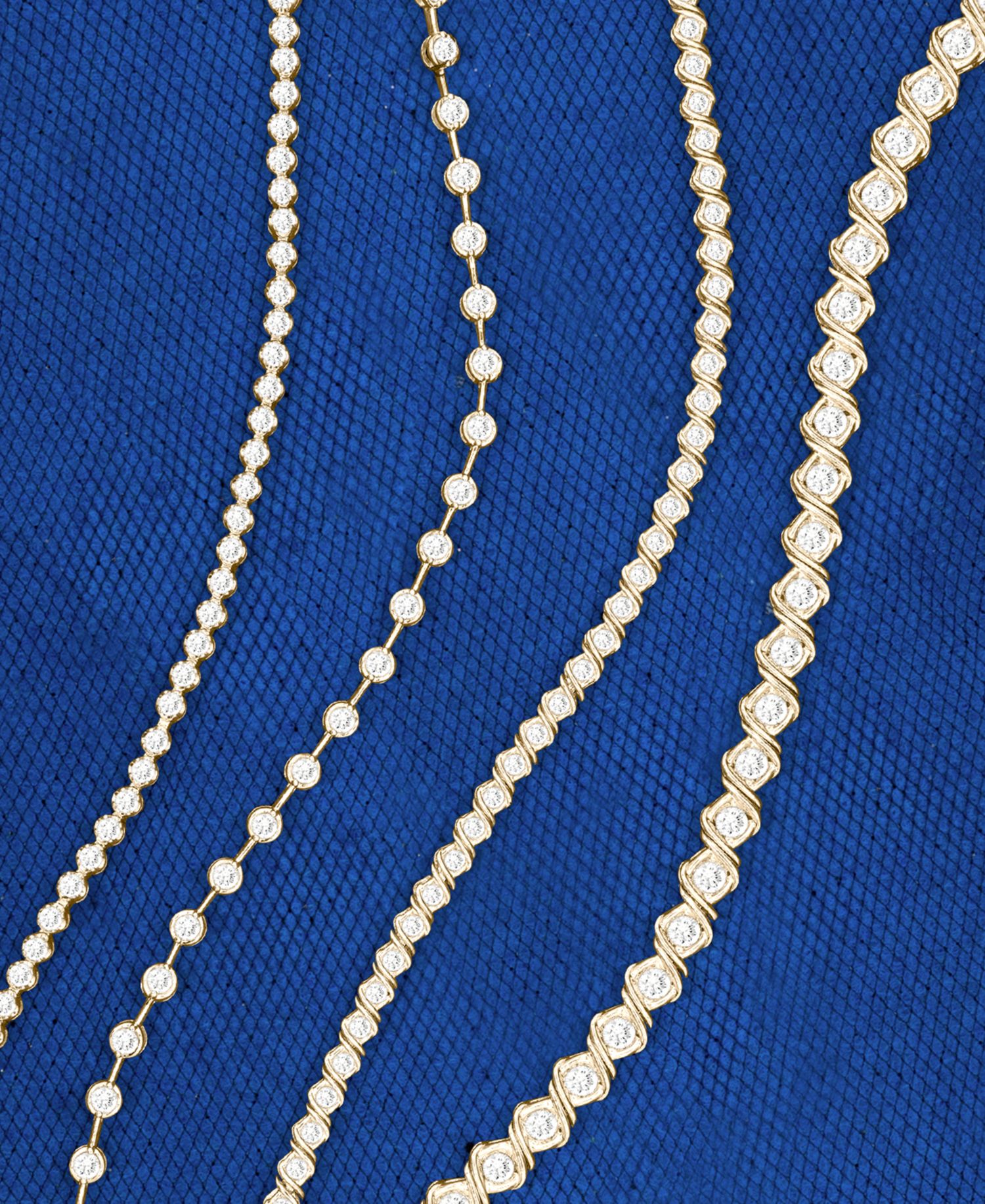 Diamond Swirl Link Tennis Bracelet (2 ct. t.w.) in 10k Gold