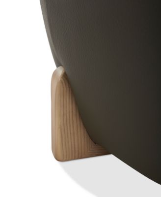 Nierling Leather Ottoman, Exclusively at Macy's