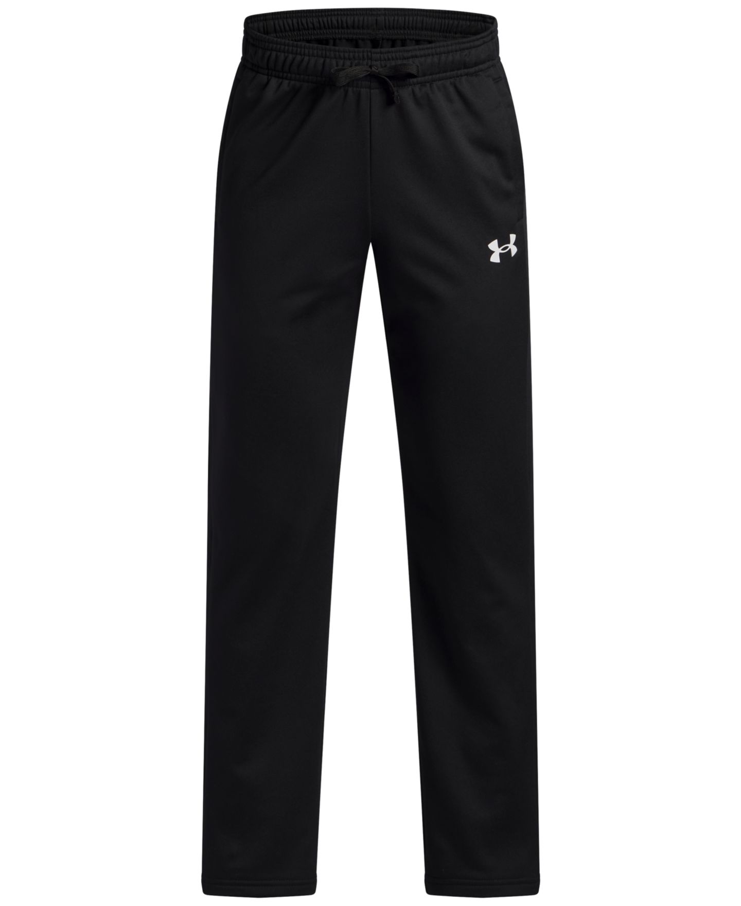 Брюки Under Armour Brawler Tapered Pants для мальчиков, цвет: Чёрный / Белый — фото 1