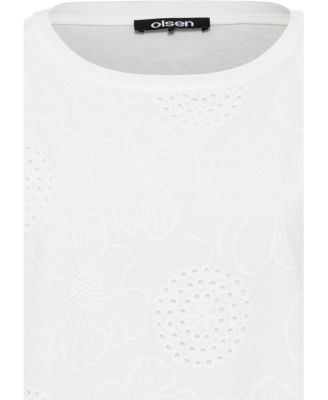 Women's Eyelet Embroidered T-Shirt