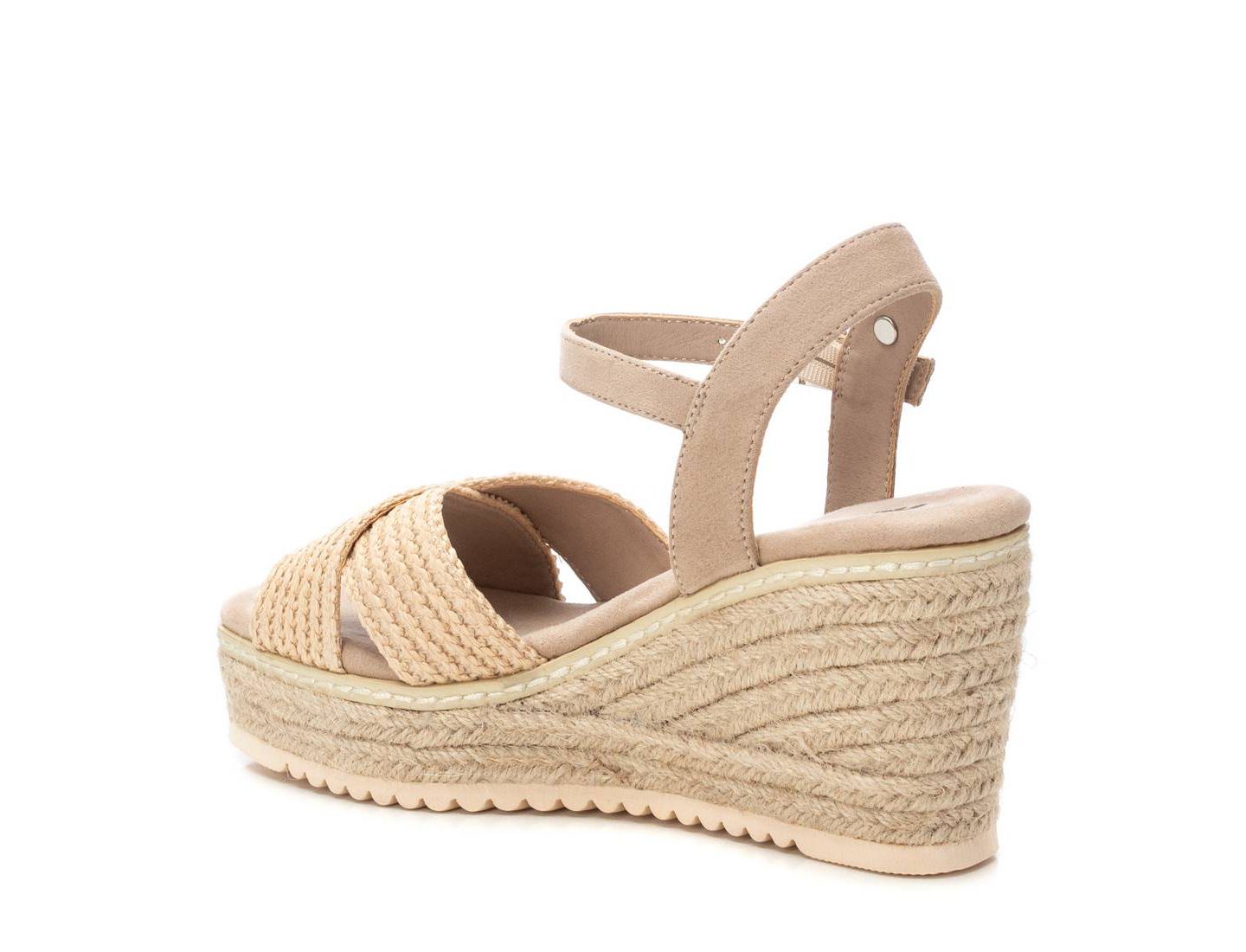 Женские сандалии XTI Wedge Espadrille Sandals Refresh, цвет: Бежевый — фото 3