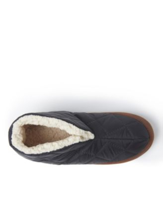Men's Quilted Nylon Warm Up Bootie House Slipper