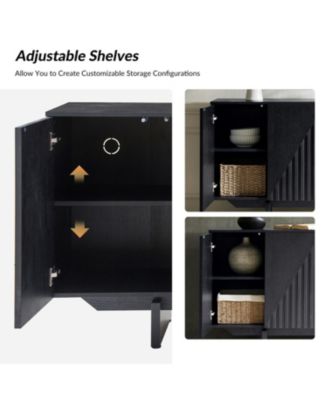 Modern Adamo 58"Wide 4 door Wood Sideboard