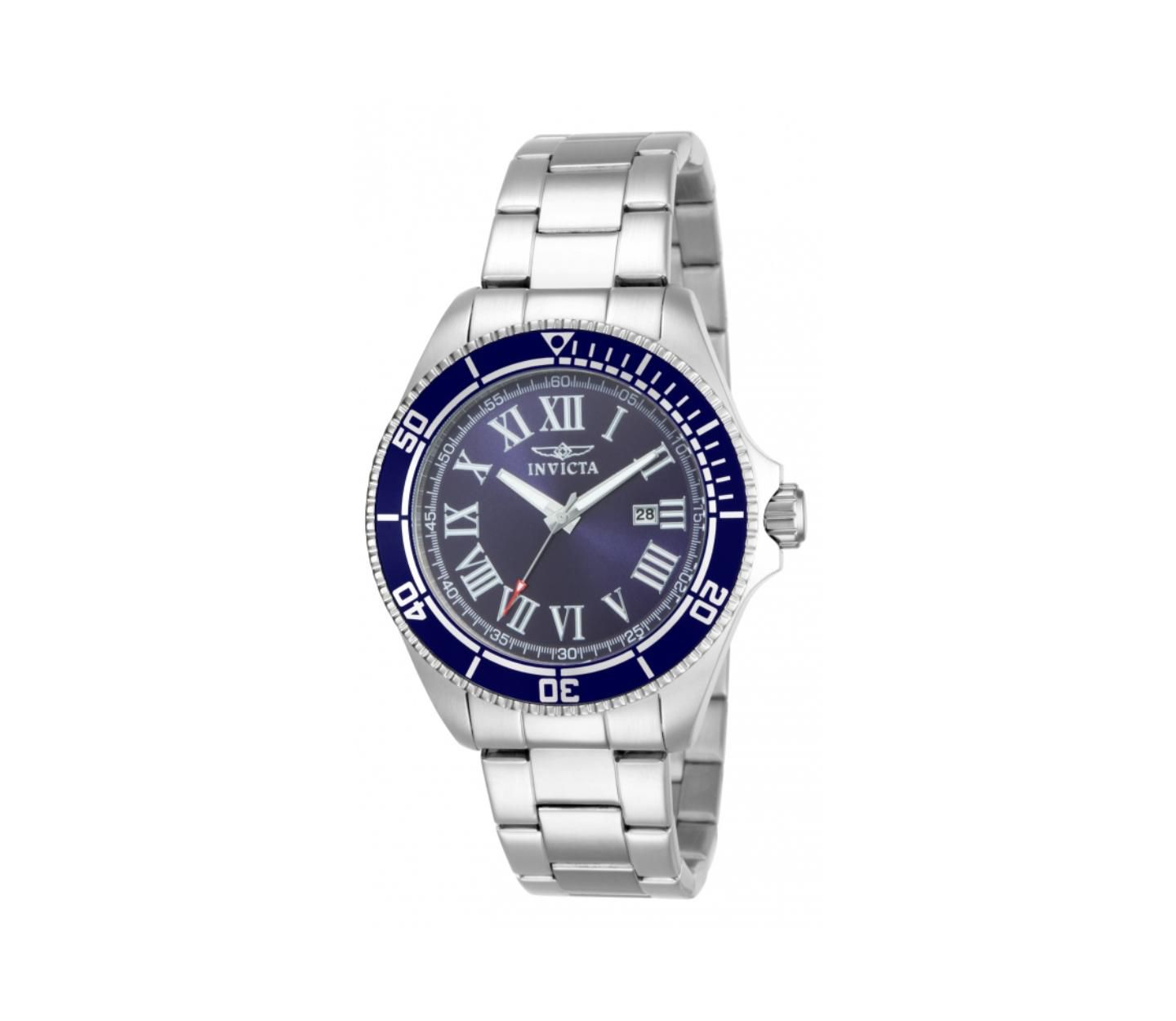 Мужские часы Invicta 14999 Pro Diver Quartz 3 Hand Blue Dial, цвет: Серебряный — фото 1