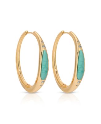 Turquoise Solstice Hoops
