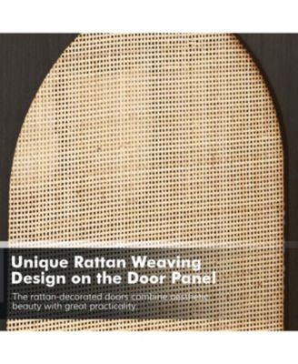 Ulysses Modern 56”Wide Sideboard with 3 Doors and Solid Wood Legs