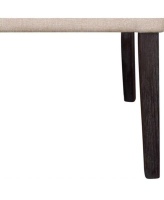 Set of Two Tufted Linen Upholstered Side Chairs for Modern Dining Spaces