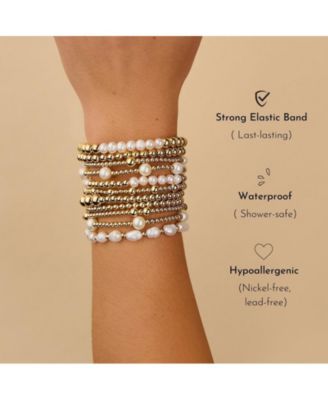 Gold Filled Classic Bead Bracelet - 3mm