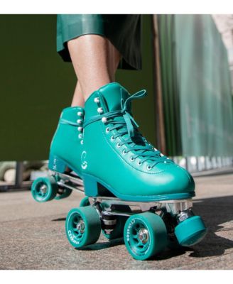 Dark Magic Quad Roller Skates (Enchanted Forest, Women's 6 / Youth 5 / Men's 5)