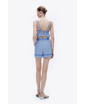 Women's Ruffle Crop Top