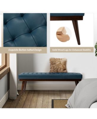 Terencio Bedroom Genuine Leather Bench