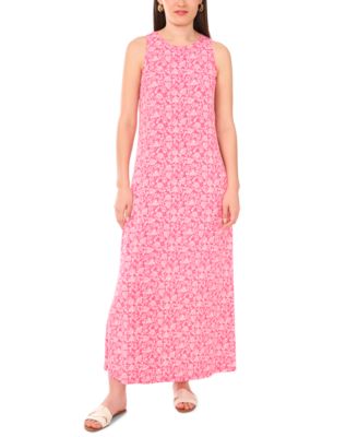 Vince Camuto - Women's Ditsy-Print Sleeveless Maxi Dress