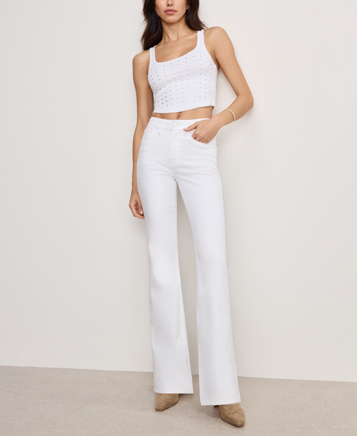 Shop Good American Women's Good Legs High Rise Flare Jeans