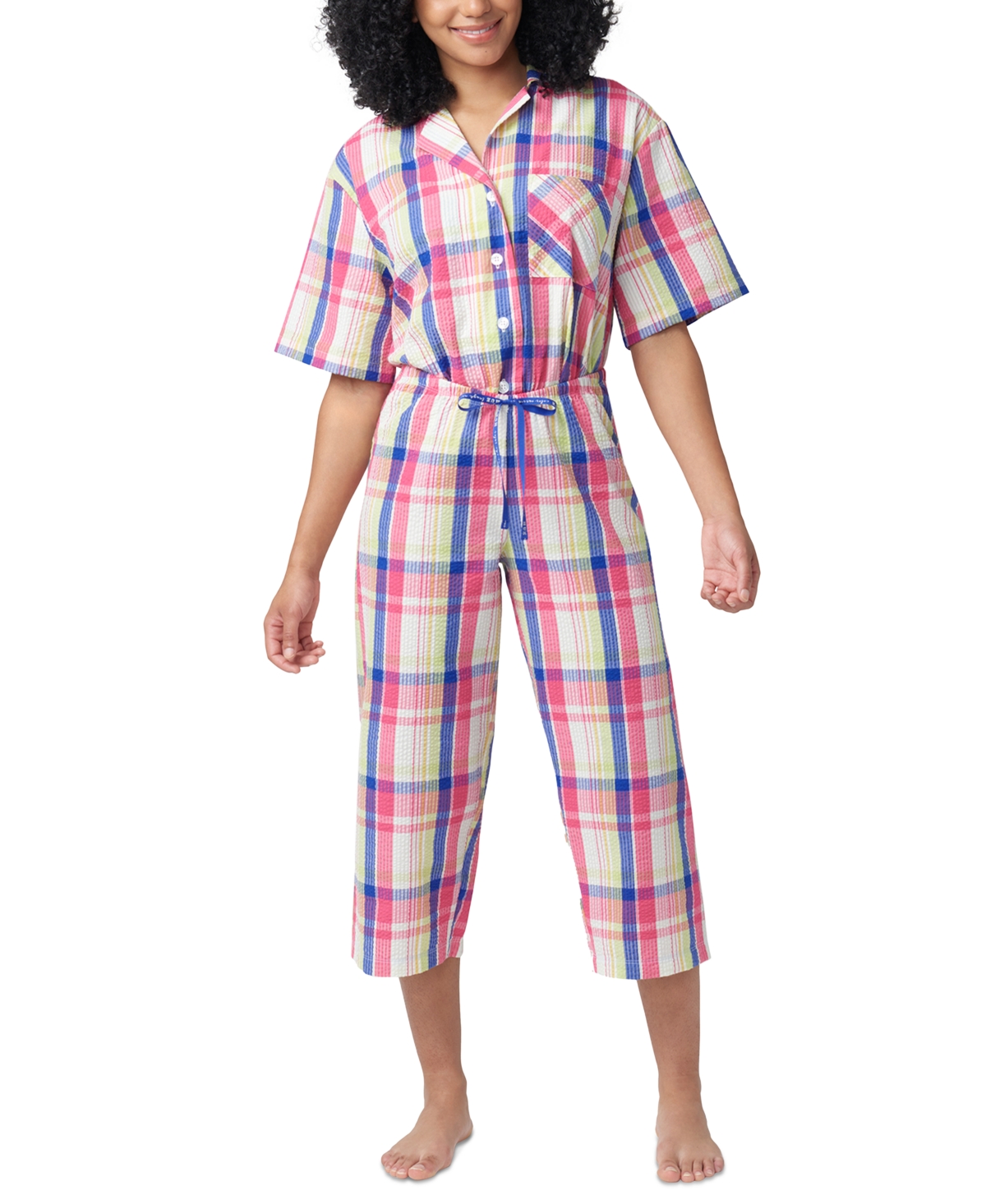 Shop Hue Women's Seersucker Capri Pajama Pants