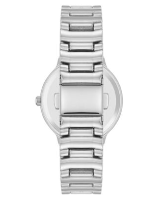 Women's Quartz Essential Round Silver-Tone Metal Alloy Watch, 32mm
