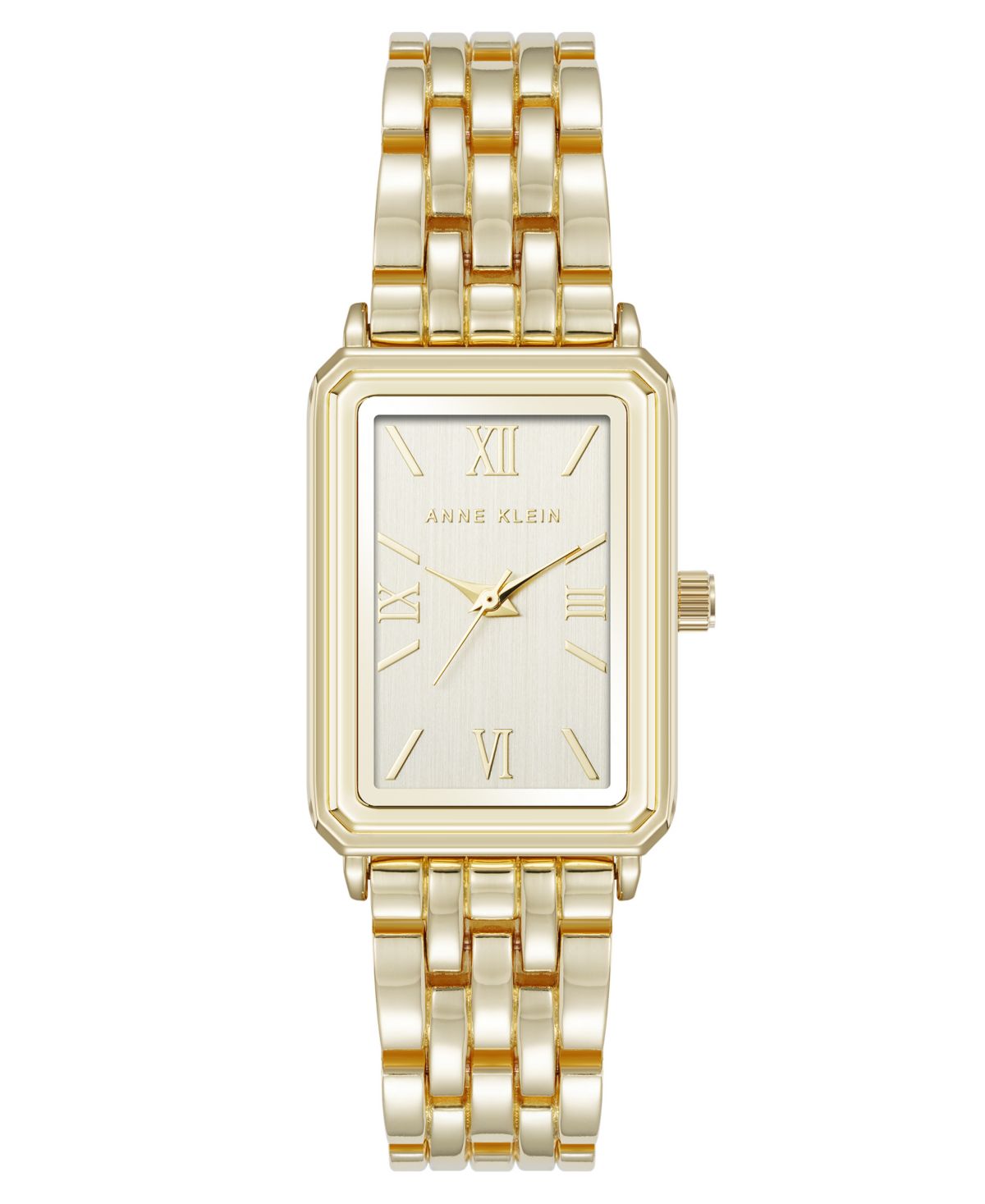 Женские кварцевые часы прямоугольной формы из золотистого металлического сплава с циферблатом цвета шампанского, 25 мм