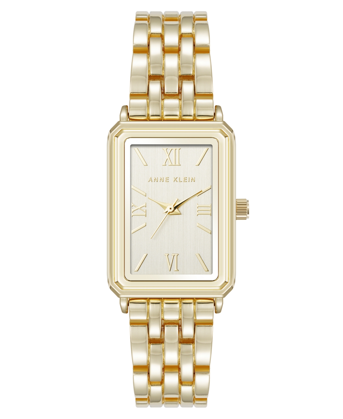 Women's Quartz Rectangular Estate Gold-Tone Metal Alloy and Champagne Dial Watch, 25mm - Gold-Tone