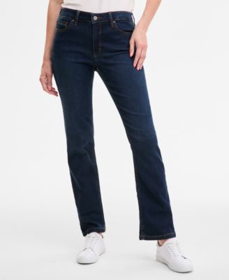 Women's Lexington Mid Rise Straight Leg Denim Jeans 