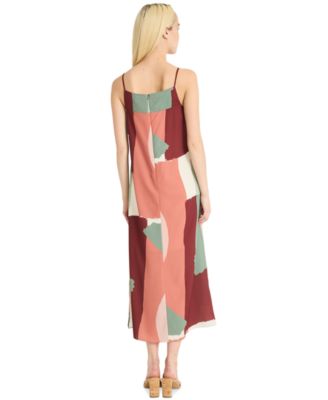 Women's Printed Square-Neck Maxi Dress