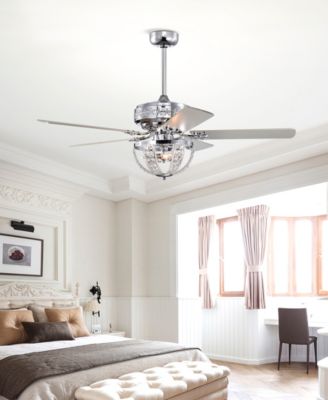 52" Santana 3-Light Indoor Ceiling Fan Chandelier