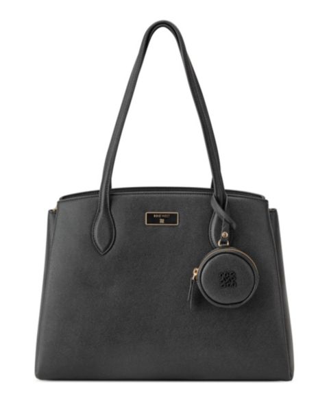 Женская сумка Nine West Mary Carryall Large Satchel, цвет: Чёрный