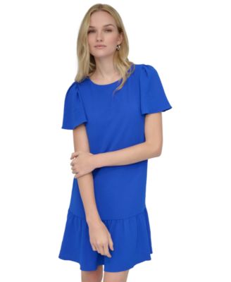 Flutter Hem Trapeze Dress