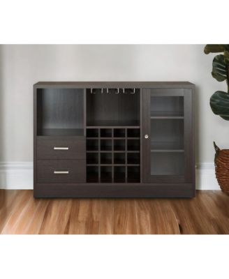 Solid Wood Frame with Five Shelves and Two Drawers – Durable Storage Unit for Home or Office