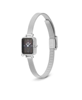 Women's Analog Silver Tone Stainless-Steel Watch, 15mm