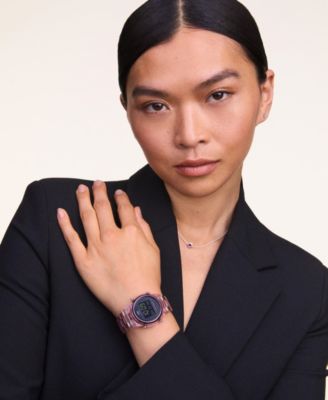 Women's Chronograph Pink Plastic Watch, 36mm