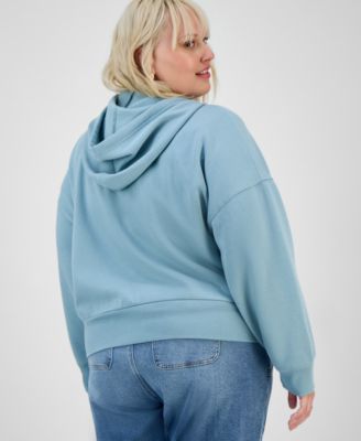 Trendy Plus Zip-Front Hoodie