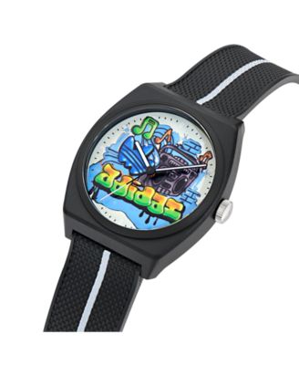 Unisex Analog Black Resin Watch, 38mm