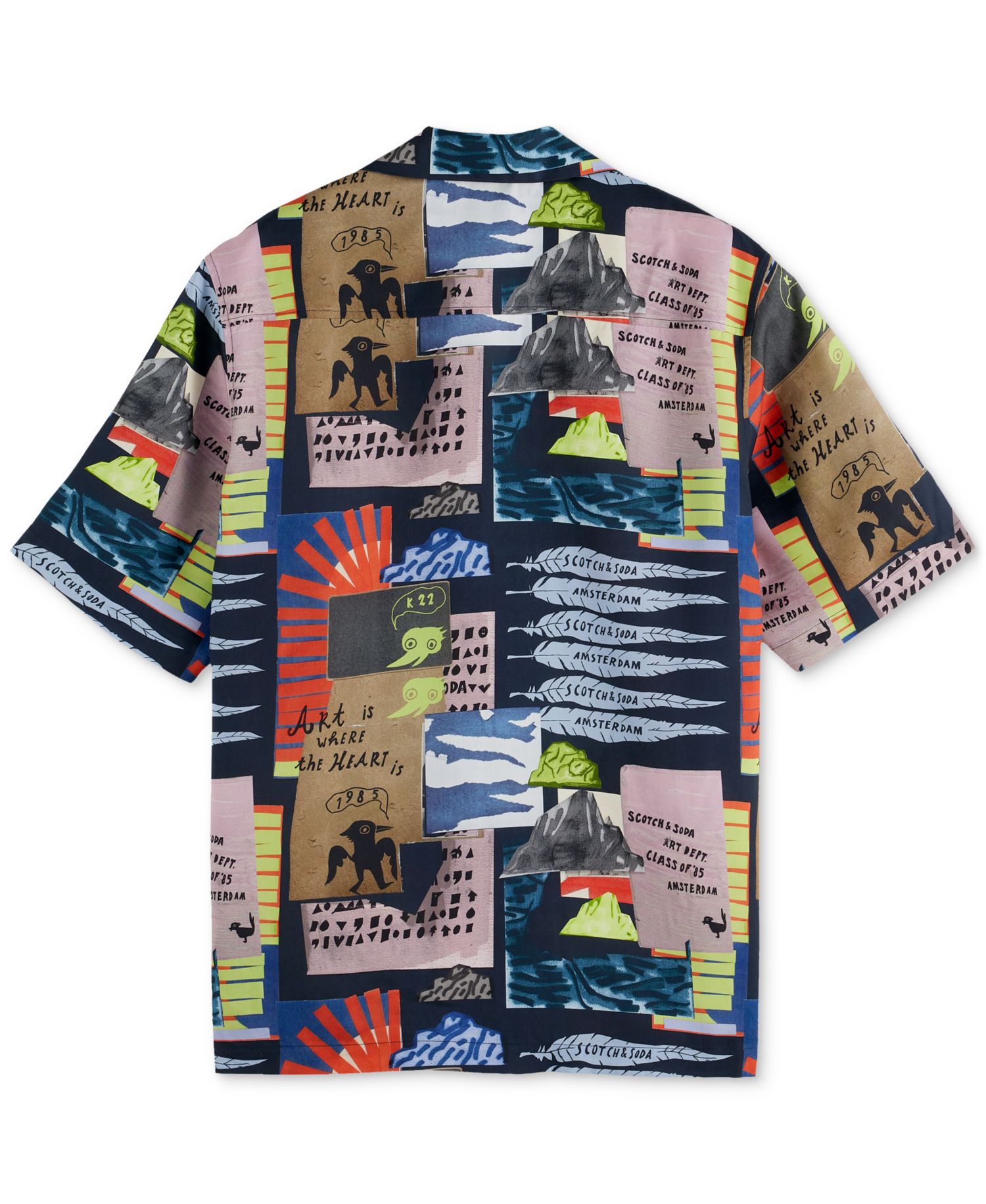 Men's Relaxed-Fit Allover Patterned Shirt