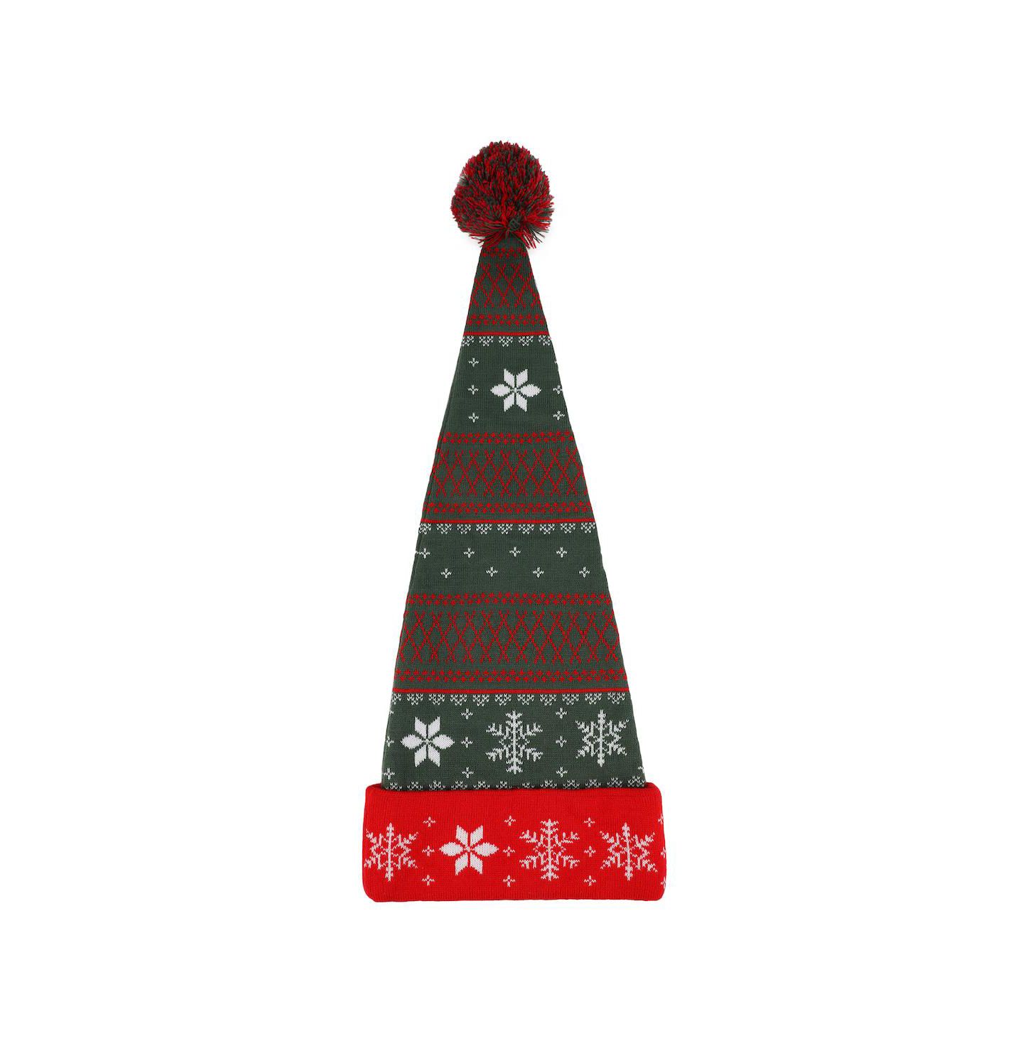 Мужской головной убор Peanuts Snoopy With Present Red and Green Santa Hat, цвет: Красный — фото 3