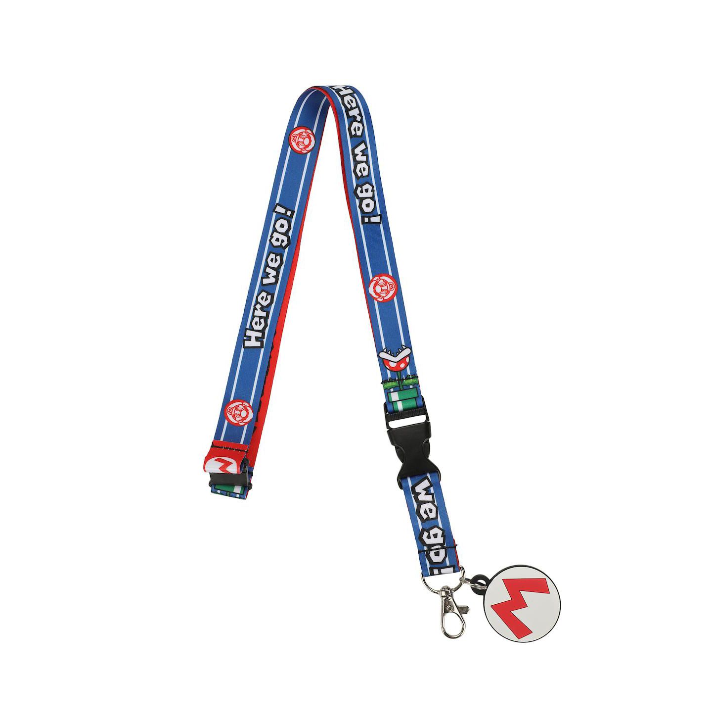 Женские брелоки SUPER MARIO Officially Licensed Mario Lanyard with PVC Rubber Charm, цвет: Разноцветный — фото 1