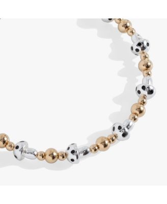 Mushroom Beaded Bangle Bracelet