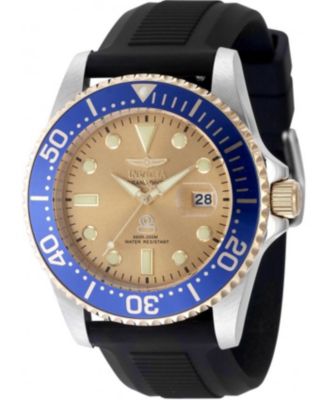 Men's 48216 Pro Diver Quartz 3 Hand Gold Dial Watch