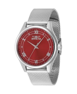Women's 48488 Celestial Quartz 3 Hand Red Dial Watch